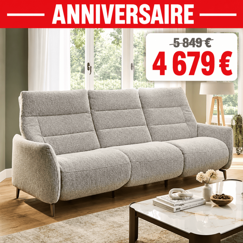 Canapé trois places, offre anniversaire (1)